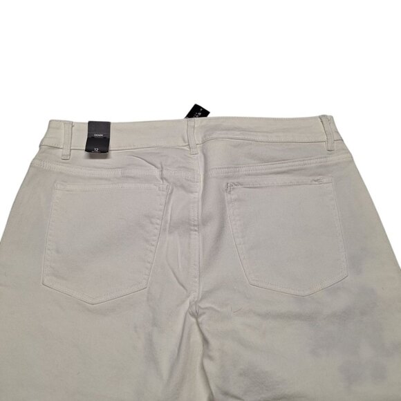 WHBM White House Black Market Pants Cropped Embelished Embroidered Womens 12 - Picture 4 of 10